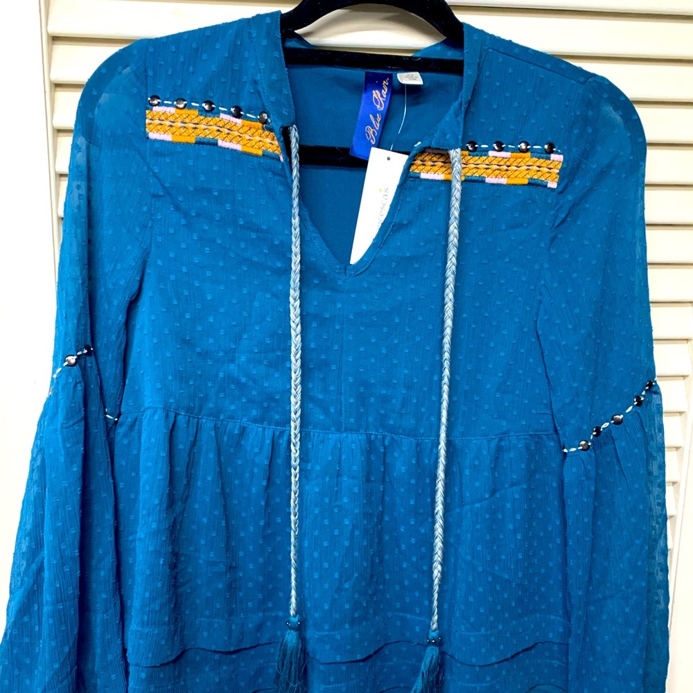 Blue Rain flowing shirt